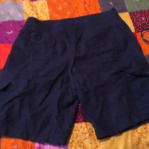 Navy blue cargo shorts